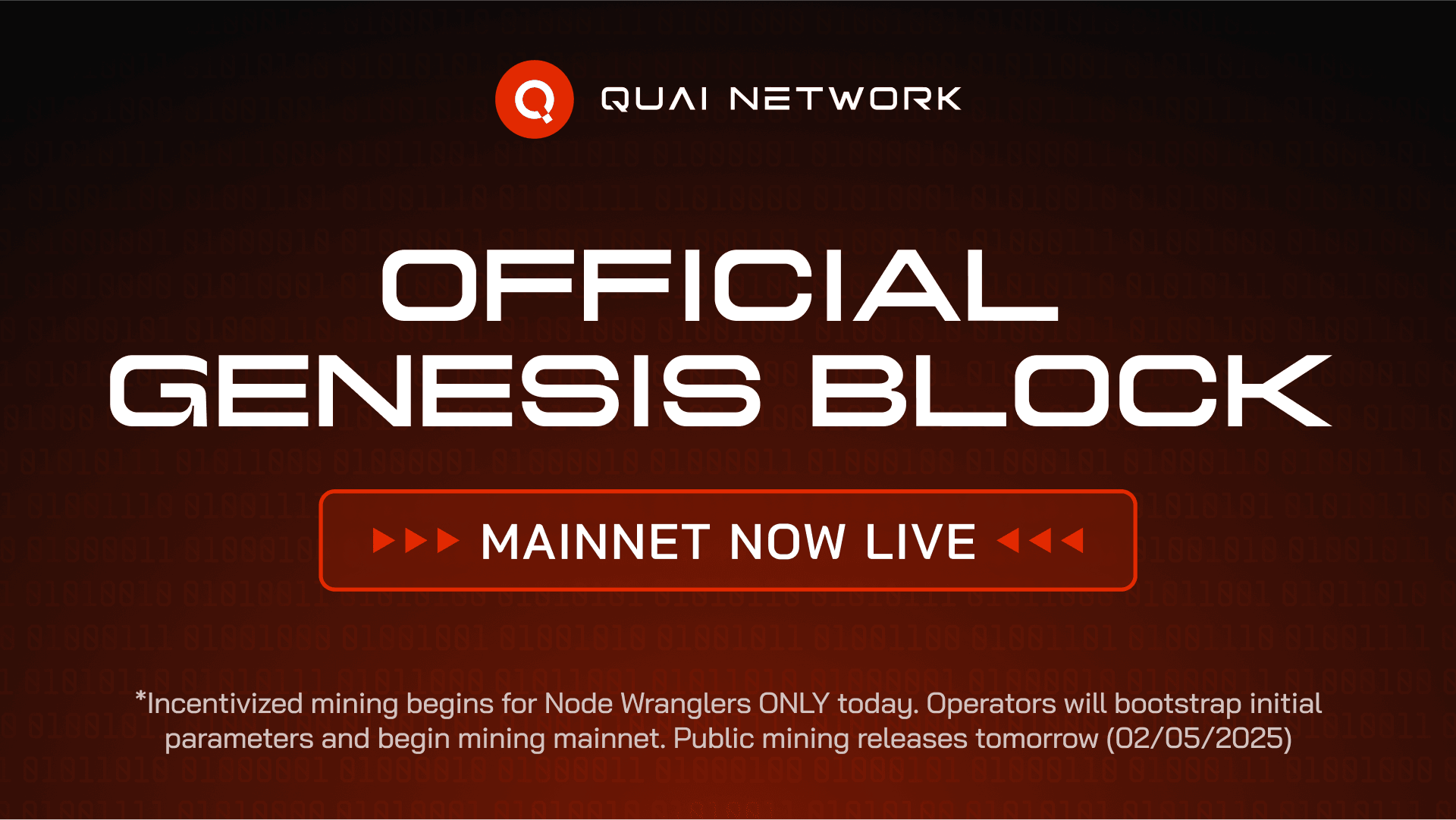 Quai Foundation Mines the Quai Network Genesis Block